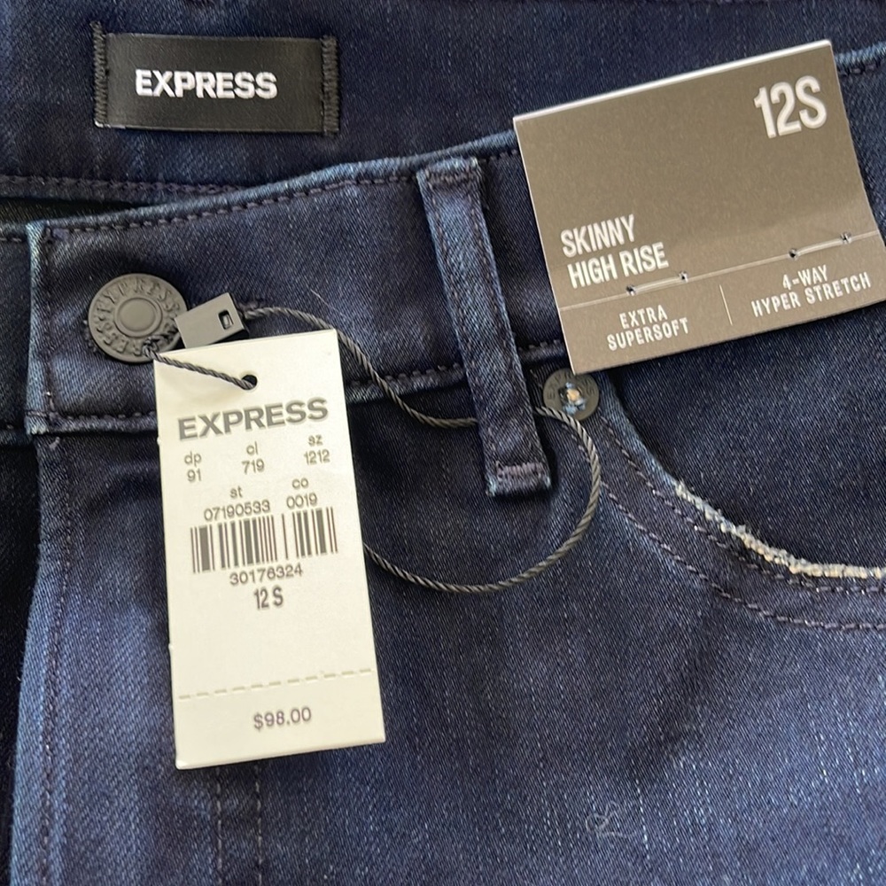 Express high rise skinny jeans - brand new!!